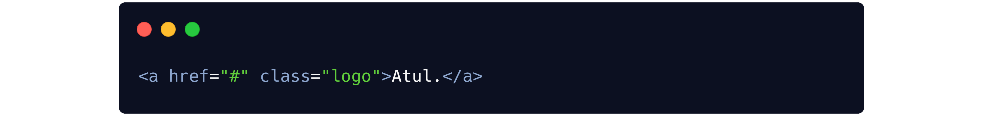 HTML code to change logo